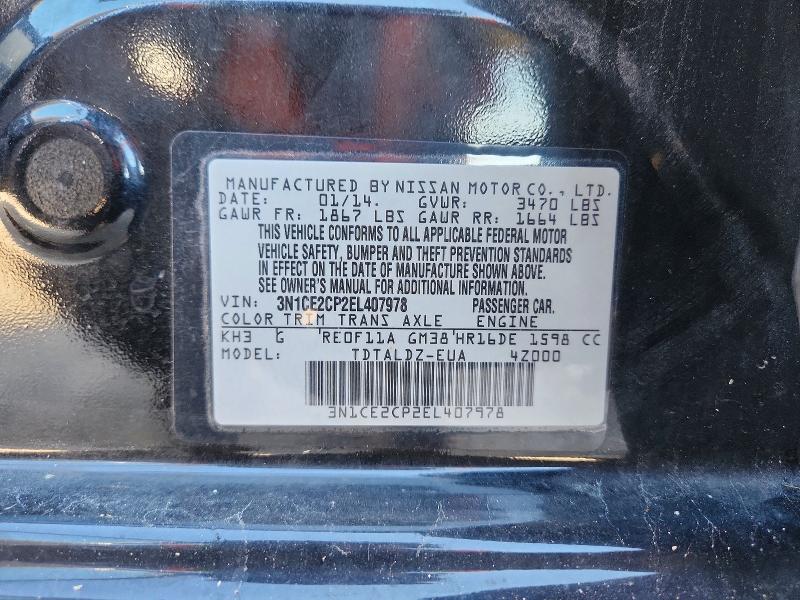 Продаж на аукціоні авто 2014 Nissan Versa Note, vin: 3N1CE2CP2EL407978, номер лоту: 71686806
