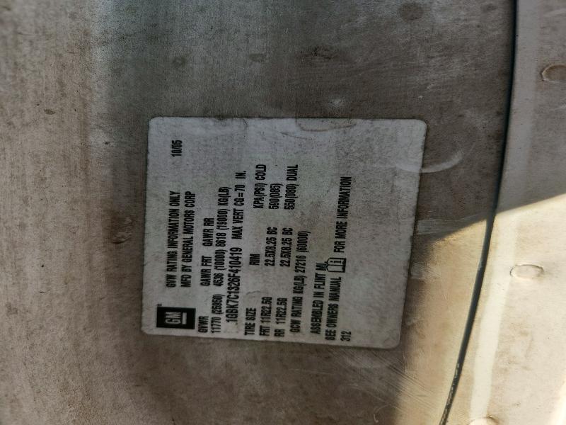 Aukcja sprzedaży 2006 Chevrolet C7500, vin: 1GBK7C1326F410419, numer aukcji: 70379306