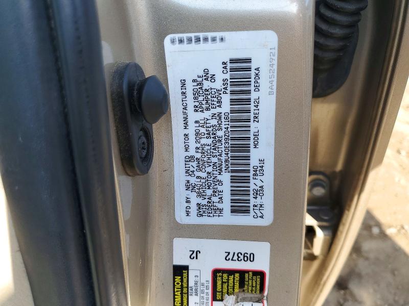 Aukcja sprzedaży 2009 Toyota Corolla, vin: 1NXBU40E39Z041160, numer aukcji: 71318526