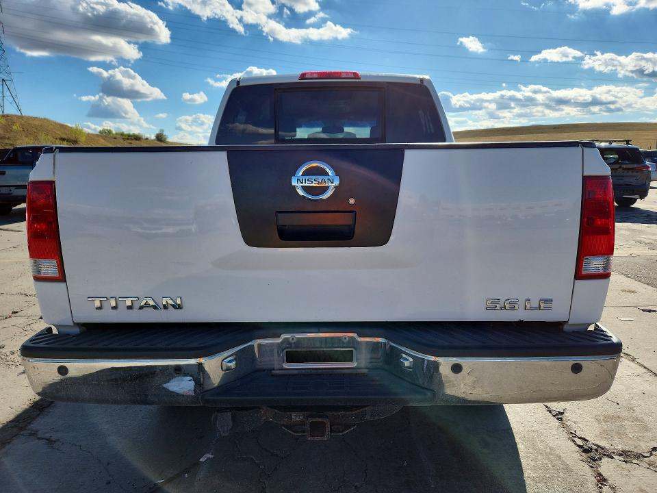 2005 Nissan Titan მანქანა იყიდება აუქციონზე, vin: 1N6AA07B65N528190, აუქციონის ნომერი: 70747716