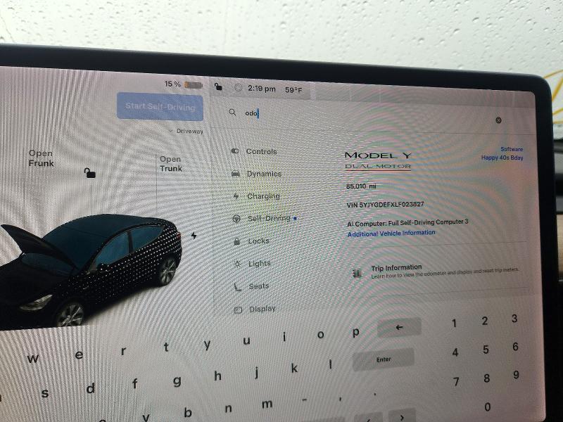 Продажа на аукционе авто 2020 Tesla Model Y, vin: 5YJYGDEFXLF023827, номер лота: 70744466