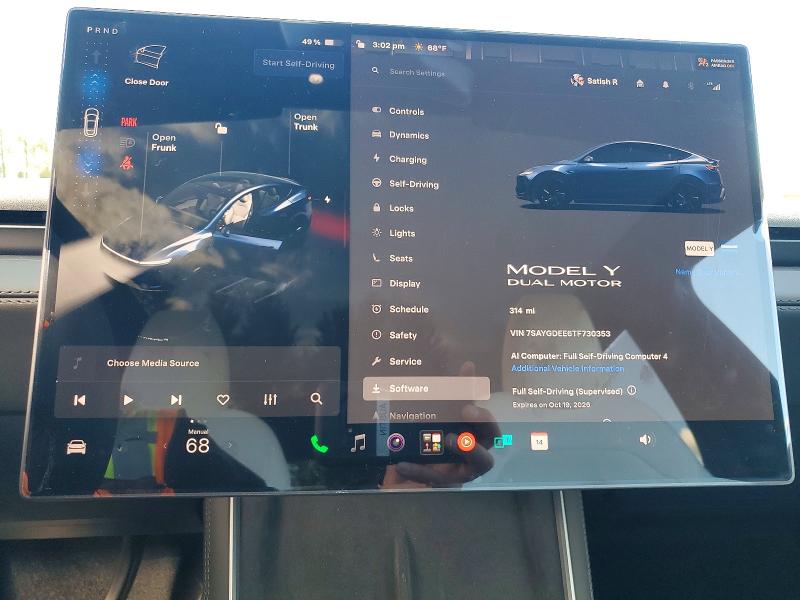 Продажа на аукционе авто 2026 Tesla Model Y, vin: 7SAYGDEE6TF730353, номер лота: 73092226