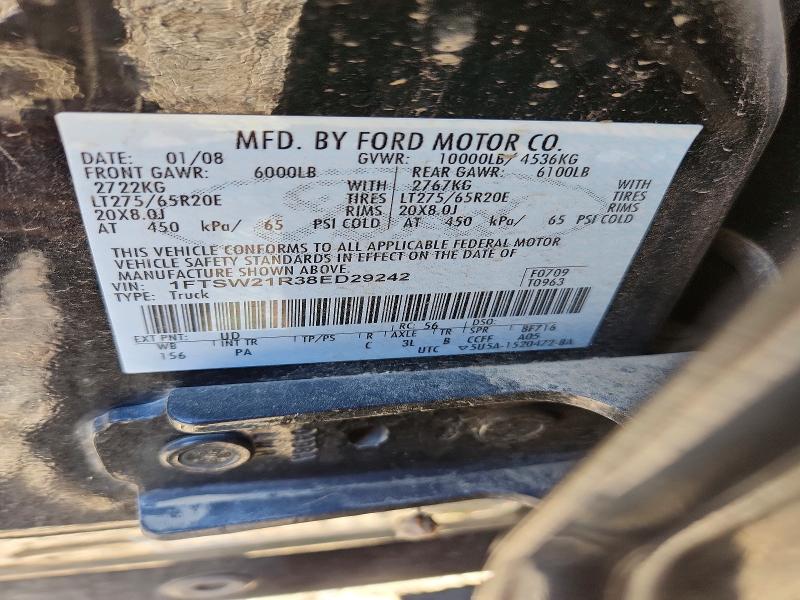Продаж на аукціоні авто 2008 Ford F250, vin: 1FTSW21R38ED29242, номер лоту: 71755576