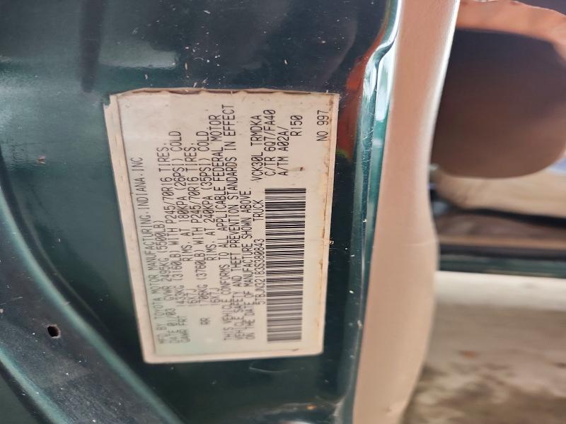 Aukcja sprzedaży 2003 Toyota Tundra, vin: 5TBJN32183S380843, numer aukcji: 71541986