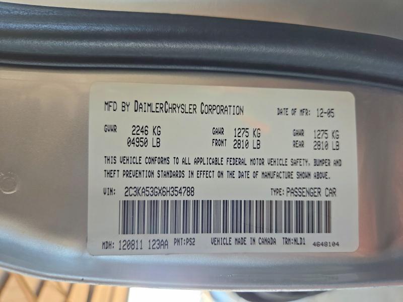 Aukcja sprzedaży 2006 Chrysler 300, vin: 2C3KA53GX6H354788, numer aukcji: 71375256