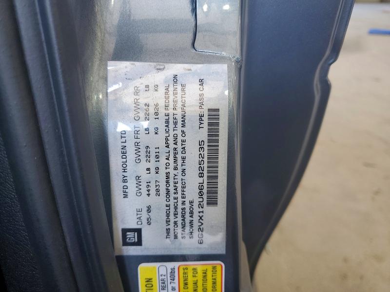 2006 Pontiac Gto მანქანა იყიდება აუქციონზე, vin: 6G2VX12U06L825235, აუქციონის ნომერი: 70551776