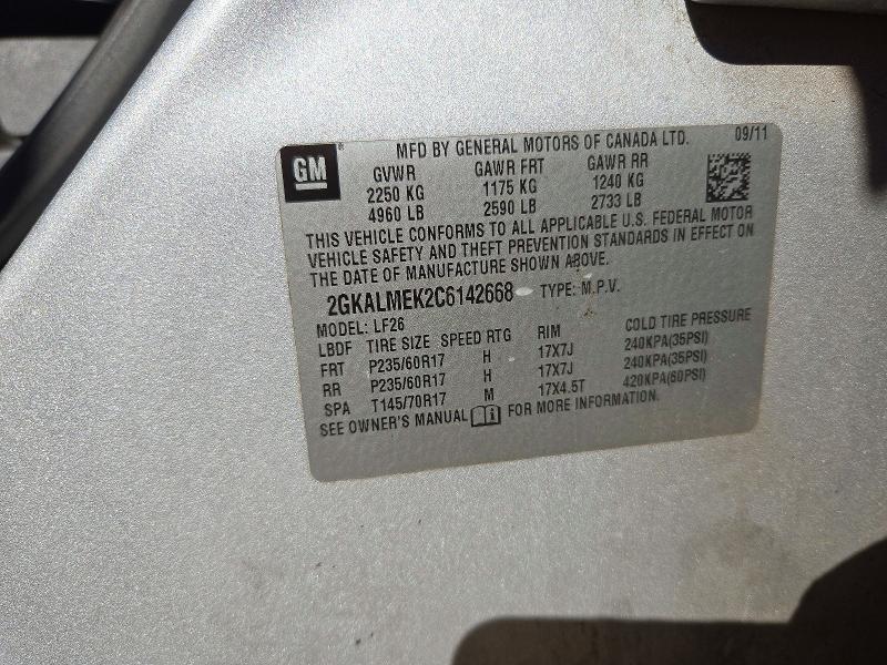 Продажа на аукционе авто 2012 Gmc Terrain, vin: 2GKALMEK2C6142668, номер лота: 73366686