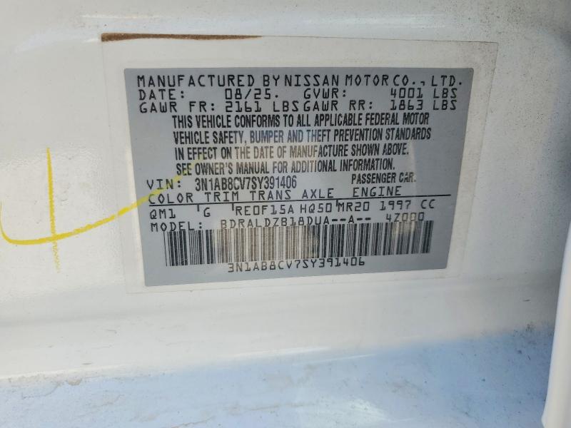 Aukcja sprzedaży 2025 Nissan Sentra, vin: 3N1AB8CV7SY391406, numer aukcji: 71821006