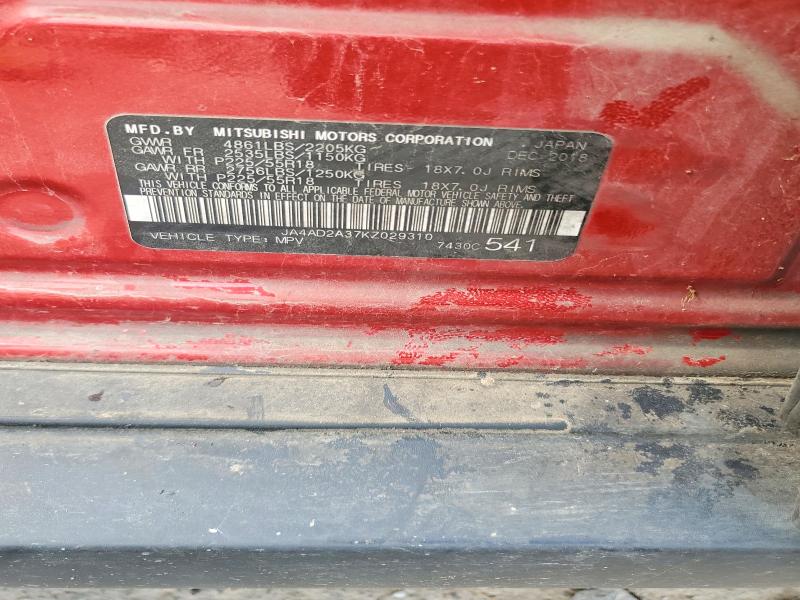 Продажа на аукционе авто 2019 Mitsubishi Outlander, vin: JA4AD2A37KZ029310, номер лота: 71711736