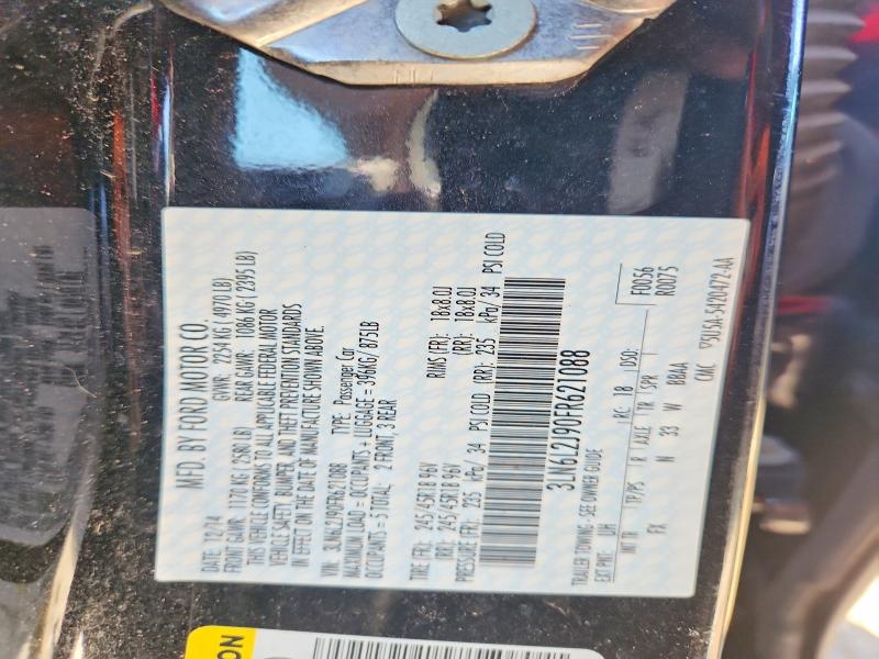 2015 Lincoln Mkz მანქანა იყიდება აუქციონზე, vin: 3LN6L2J90FR621088, აუქციონის ნომერი: 71573146