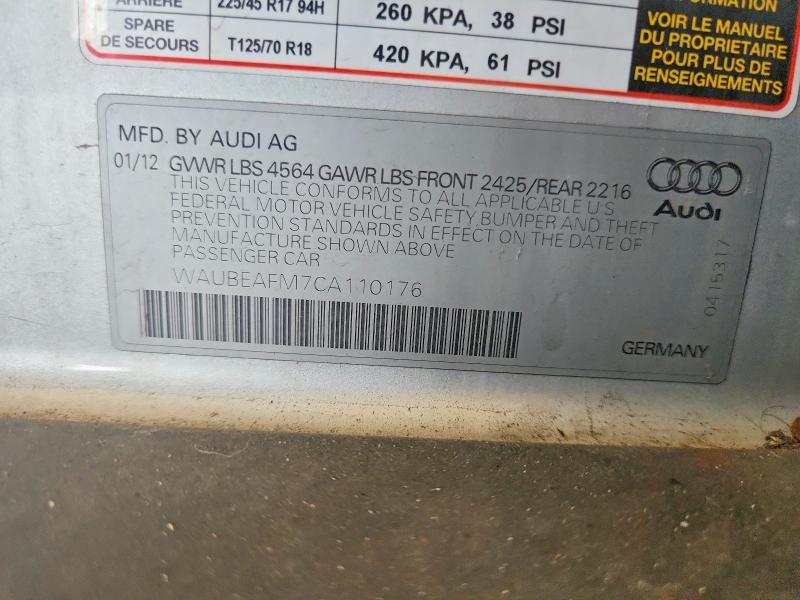 Aukcja sprzedaży 2012 Audi A3, vin: WAUBEAFM7CA110176, numer aukcji: 71642816