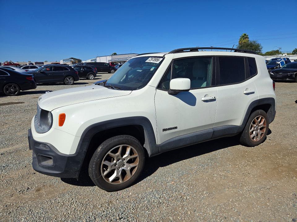 Продаж на аукціоні авто 2016 Jeep Renegade, vin: ZACCJBBT5GPD66280, номер лоту: 72978956