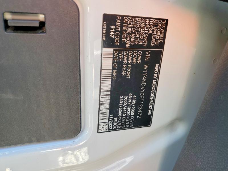 67718696 :رقم المزاد ، W1Y4NDVY0PT123472 vin ، 2023 Mercedes-benz Sprinter مزاد بيع