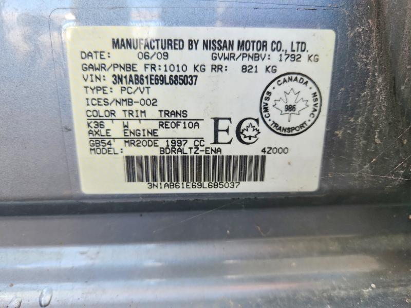 Aukcja sprzedaży 2009 Nissan Sentra, vin: 3N1AB61E69L685037, numer aukcji: 70803266