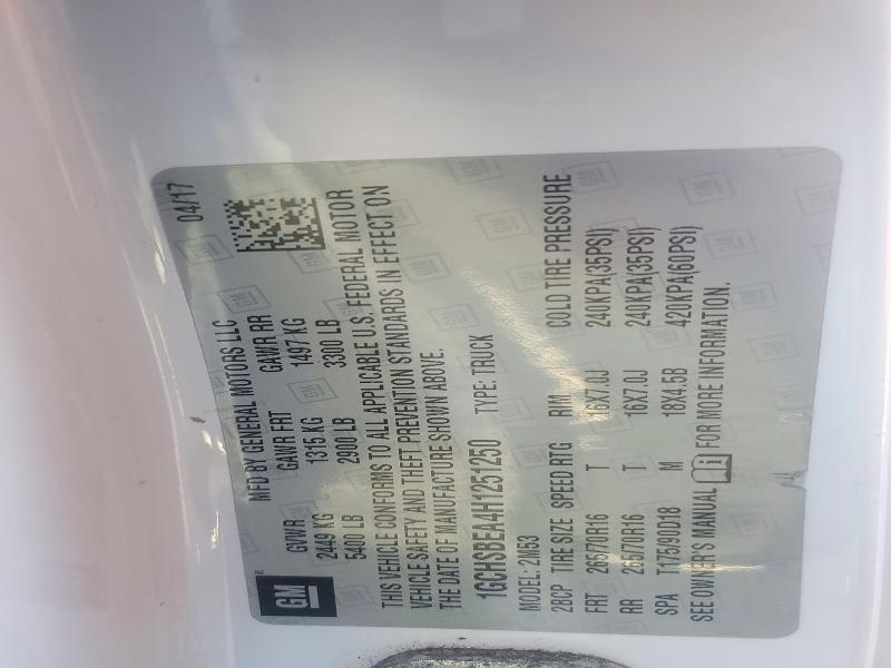 Aukcja sprzedaży 2017 Chevrolet Colorado, vin: 1GCHSBEA4H1251250, numer aukcji: 73170316