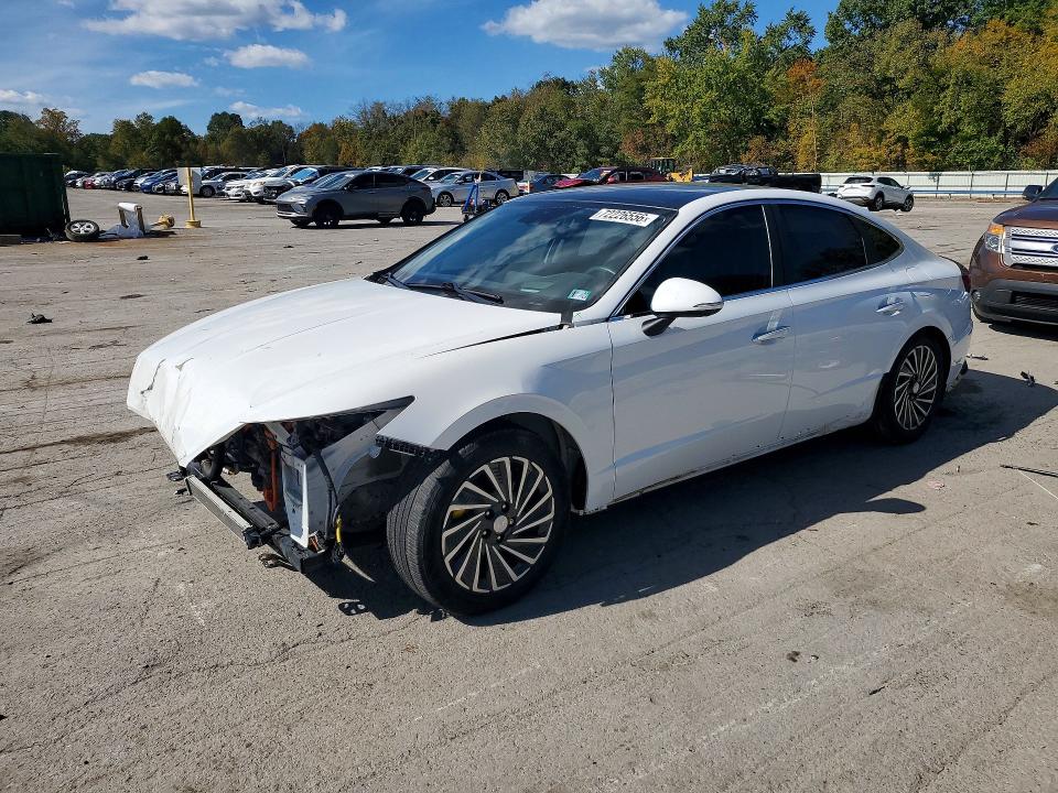 2021 Hyundai Sonata Hybrid მანქანა იყიდება აუქციონზე, vin: KMHL54JJ7MA018665, აუქციონის ნომერი: 72226556