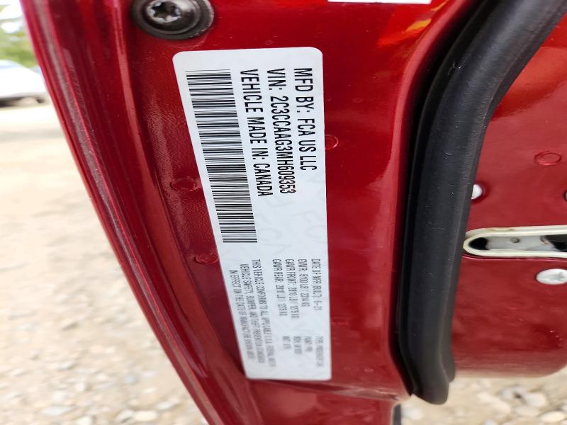 72593046 :رقم المزاد ، 2C3CCAAG3MH609353 vin ، 2021 Chrysler 300 مزاد بيع