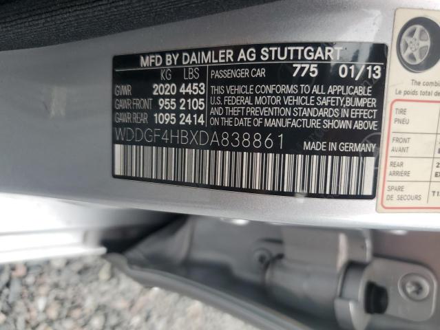 2013 Mercedes-benz C მანქანა იყიდება აუქციონზე, vin: WDDGF4HBXDA838861, აუქციონის ნომერი: 70665746