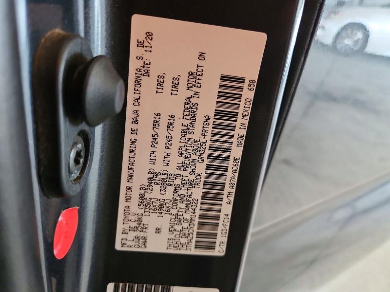 71498806 :رقم المزاد ، 3TMAZ5CN3MM144322 vin ، 2021 Toyota Tacoma مزاد بيع