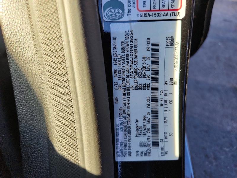 Продаж на аукціоні авто 2016 Ford Fiesta, vin: 3FADP4AJXGM139254, номер лоту: 72049046