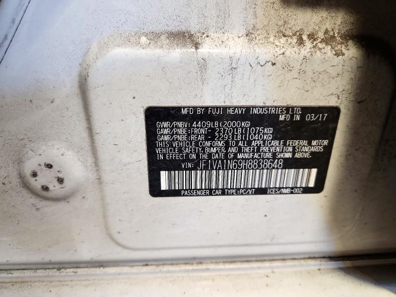 Продажа на аукционе авто 2017 Subaru Wrx, vin: JF1VA1N69H8838648, номер лота: 71999446