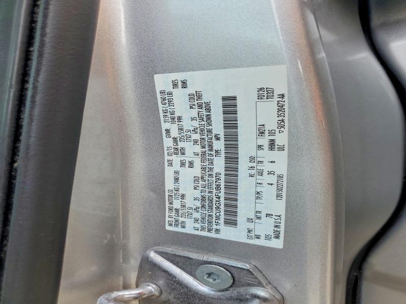 71155656 :رقم المزاد ، 1FMCU9GX4FUB67970 vin ، 2015 Ford Escape مزاد بيع