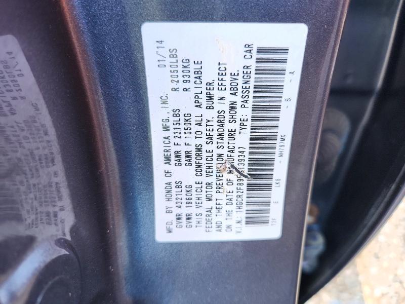 Aukcja sprzedaży 2014 Honda Accord, vin: 1HGCR2F89EA139347, numer aukcji: 71626016