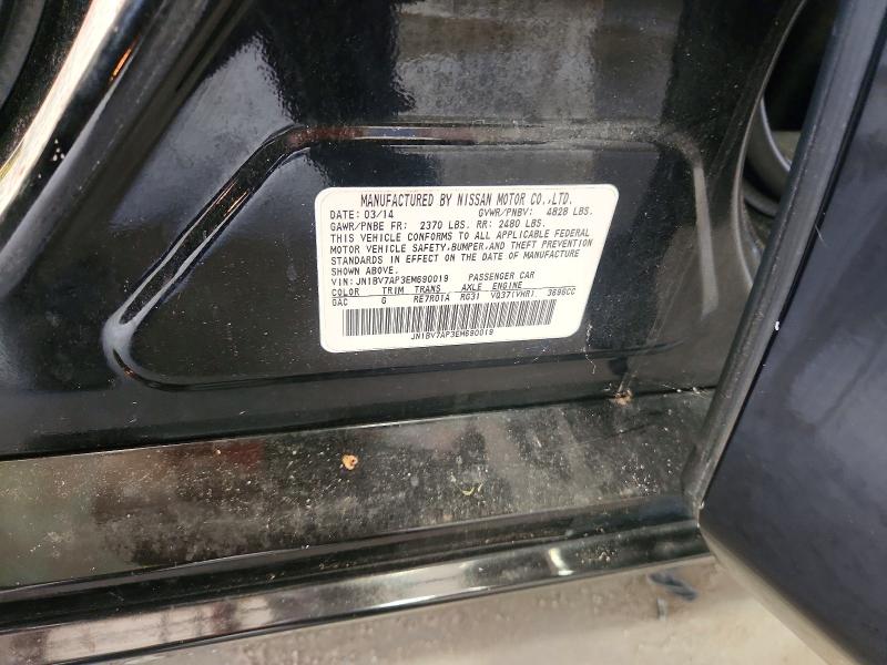 Aukcja sprzedaży 2014 Infiniti Q50, vin: JN1BV7AP3EM690019, numer aukcji: 71368496