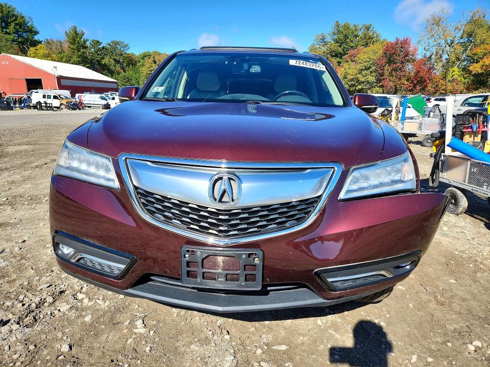 72483286 :رقم المزاد ، 5FRYD4H45EB025683 vin ، 2014 Acura Mdx مزاد بيع