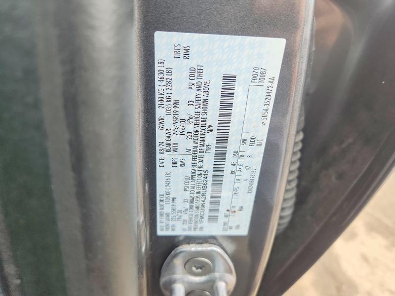2024 Ford Escape მანქანა იყიდება აუქციონზე, vin: 1FMCU9NA2RUB62415, აუქციონის ნომერი: 70932826