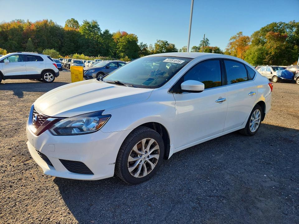 2019 Nissan Sentra მანქანა იყიდება აუქციონზე, vin: 3N1AB7APXKY238100, აუქციონის ნომერი: 72351516