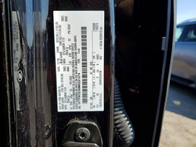 Продажа на аукционе авто 2021 Ford F150, vin: 1FTFW1E50MKD21274, номер лота: 71562806