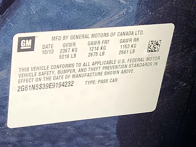 2014 Cadillac Xts მანქანა იყიდება აუქციონზე, vin: 2G61N5S39E9194232, აუქციონის ნომერი: 73278036