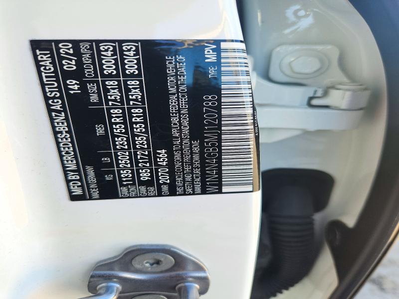 2021 Mercedes-benz Gla მანქანა იყიდება აუქციონზე, vin: W1N4N4GB5MJ120788, აუქციონის ნომერი: 71568966