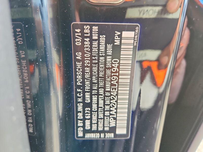 71023126 :رقم المزاد ، WP1AA2A24ELA91940 vin ، 2014 Porsche Cayenne مزاد بيع