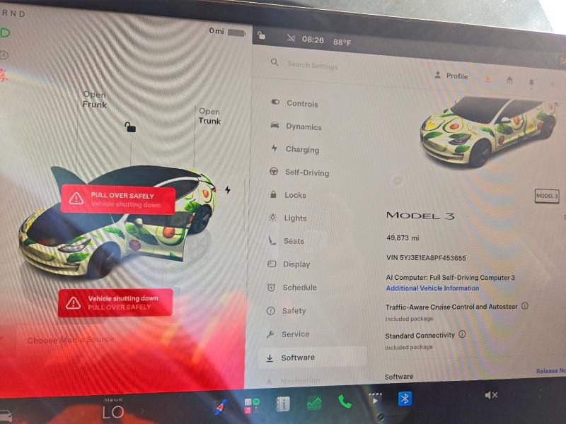 2023 Tesla Model 3 მანქანა იყიდება აუქციონზე, vin: 5YJ3E1EA8PF453655, აუქციონის ნომერი: 71427696