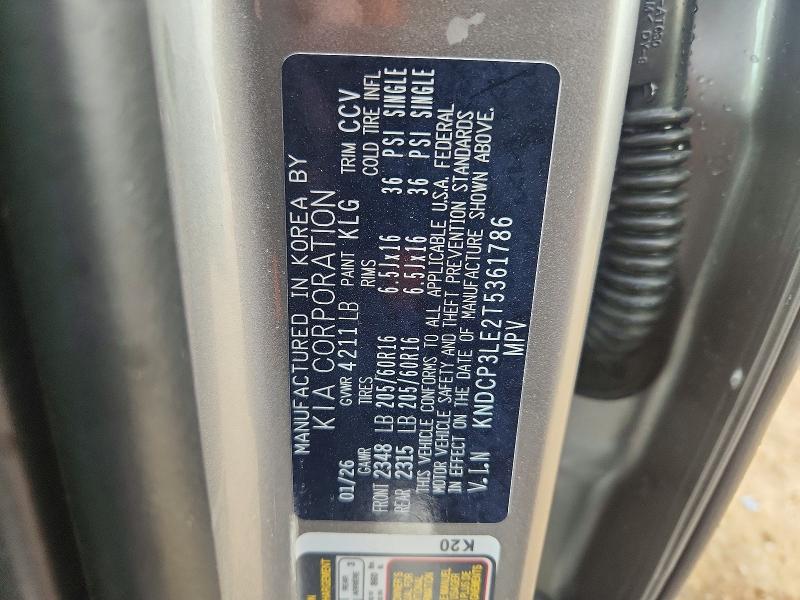 71147756 :رقم المزاد ، KNDCP3LE2T5361786 vin ، 2026 Kia Niro مزاد بيع