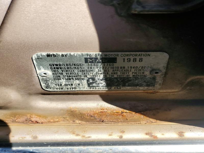 Aukcja sprzedaży 1988 Toyota Camry, vin: JT2SV22E3J3283727, numer aukcji: 73476196