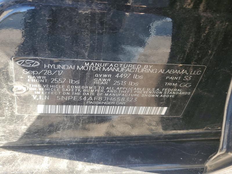 Aukcja sprzedaży 2018 Hyundai Sonata, vin: 5NPE34AF8JH658323, numer aukcji: 71797766