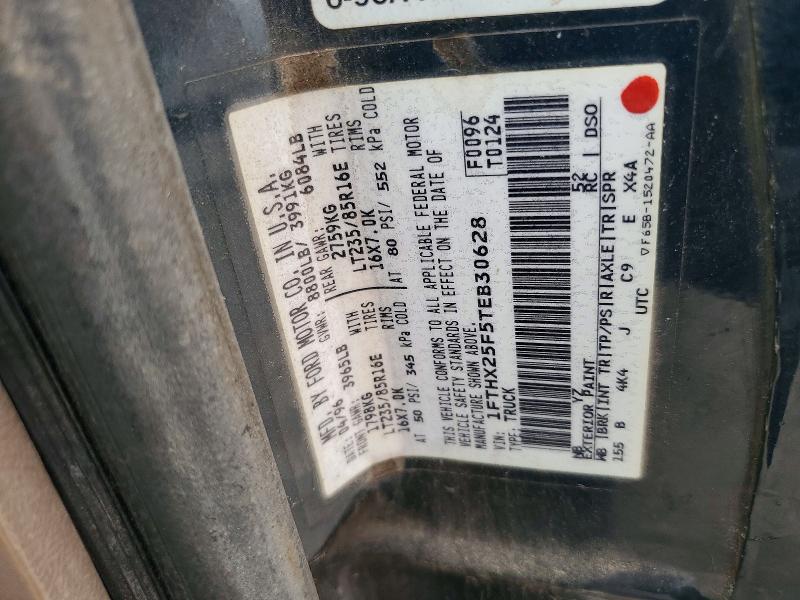 Продажа на аукционе авто 1996 Ford F250, vin: 1FTHX25F5TEB30628, номер лота: 72629296