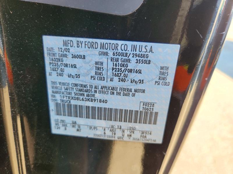 Продаж на аукціоні авто 2003 Ford F-150, vin: 1FTRX08L63KB91840, номер лоту: 72725986