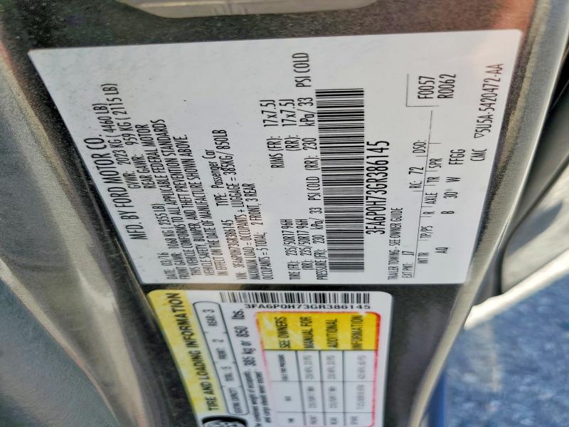 2016 Ford Fusion მანქანა იყიდება აუქციონზე, vin: 3FA6P0H73GR386145, აუქციონის ნომერი: 71482536