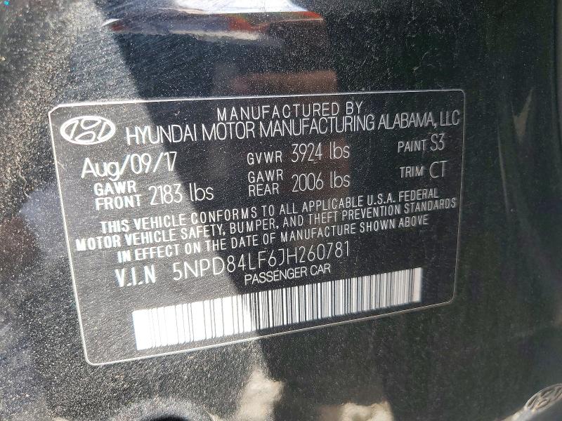 Aukcja sprzedaży 2018 Hyundai Elantra, vin: 5NPD84LF6JH260781, numer aukcji: 71960086