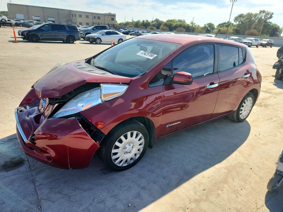 2013 Nissan Leaf მანქანა იყიდება აუქციონზე, vin: 1N4AZ0CP2DC419349, აუქციონის ნომერი: 72429166