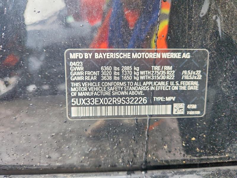 Aukcja sprzedaży 2024 Bmw X6, vin: 5UX33EX02R9S32226, numer aukcji: 70847426