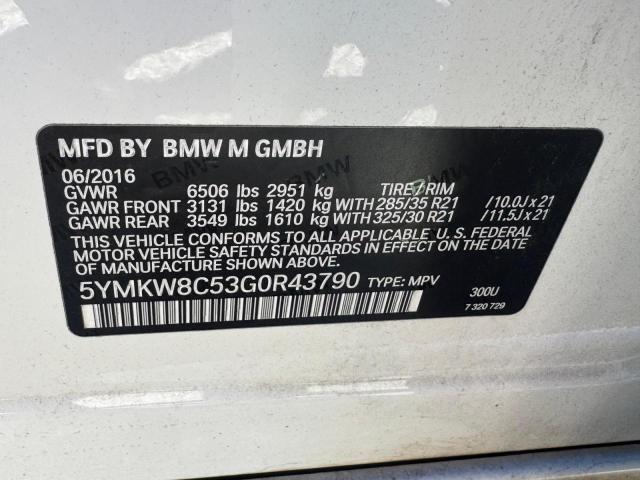 Aukcja sprzedaży 2016 Bmw X6, vin: 5YMKW8C53G0R43790, numer aukcji: 72285076