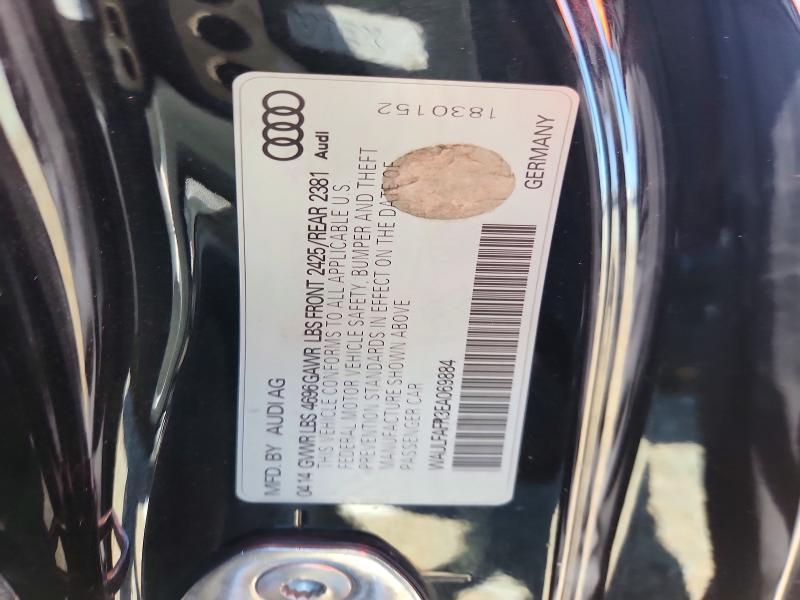 71153696 :رقم المزاد ، WAULFAFR3EA069884 vin ، 2014 Audi A5 مزاد بيع