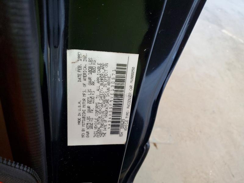 72921316 :رقم المزاد ، 4A3AX55F9VE130571 vin ، 1997 Mitsubishi Eclipse مزاد بيع