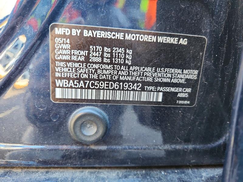 Продажа на аукционе авто 2014 Bmw 528, vin: WBA5A7C59ED619342, номер лота: 72786036