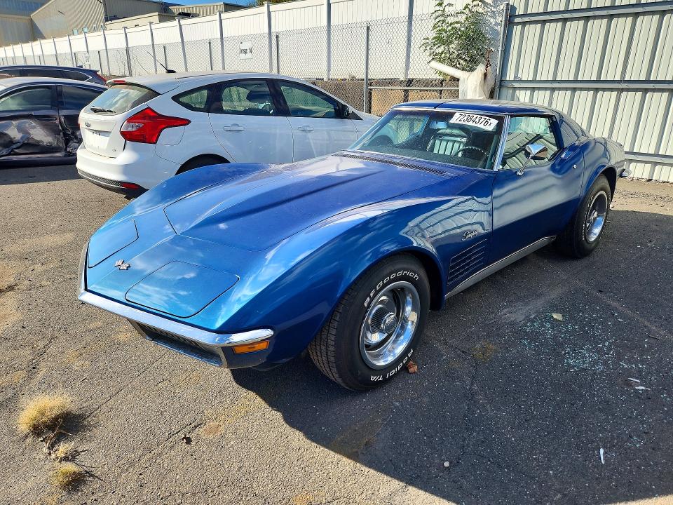 72384376 :رقم المزاد ، 194370S400490 vin ، 1970 Chevrolet Corvette مزاد بيع